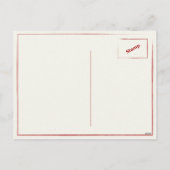 Briefkaart met de  Kerstman Groeten (Achterkant)