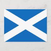 Briefkaart met de Schotse vlag (Voorkant)