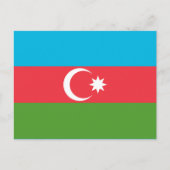 Briefkaart met de vlag van Azerbeidzjan (Voorkant)