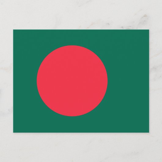 Briefkaart met de vlag van Bangladesh (Voorkant)