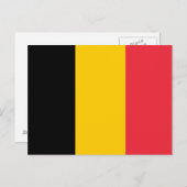 Briefkaart met de vlag van België (Voorkant / Achterkant)