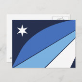 Briefkaart met de vlag van Columbia, South Carolin (Voorkant / Achterkant)