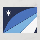 Briefkaart met de vlag van Columbia, South Carolin (Voorkant)