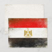 Briefkaart met de vlag van Egypte (Voorkant / Achterkant)