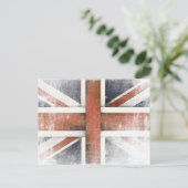 Briefkaart met de vlag van Groot-Brittannië (Staand voorkant)