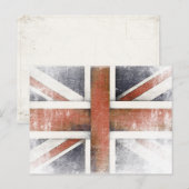 Briefkaart met de vlag van Groot-Brittannië (Voorkant / Achterkant)