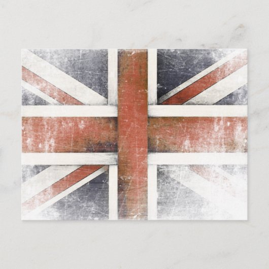 Briefkaart met de vlag van Groot-Brittannië (Voorkant)
