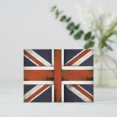 Briefkaart met de vlag van Groot-Brittannië (Staand voorkant)