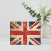 Briefkaart met de  vlag van het Verenigd Koninkrij (Staand voorkant)