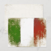 Briefkaart met de  vlag van Italië (Voorkant / Achterkant)
