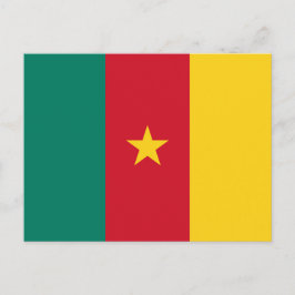 Briefkaart met de vlag van Kameroen