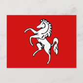 Briefkaart met de vlag van Kent, Engeland (Voorkant)