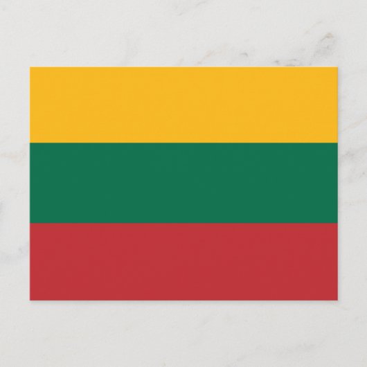 Briefkaart met de vlag van Litouwen (Voorkant)