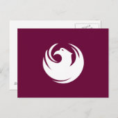 Briefkaart met de vlag van Phoenix, Arizona (Voorkant / Achterkant)