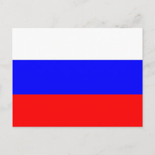 Briefkaart met de vlag van Rusland