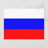 Briefkaart met de vlag van Rusland (Voorkant)