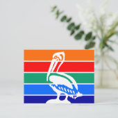 Briefkaart met de vlag van Sint-Petersburg (Staand voorkant)