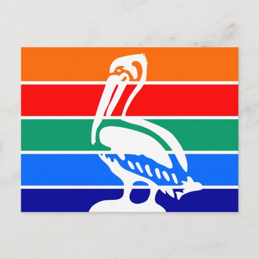 Briefkaart met de vlag van Sint-Petersburg (Voorkant)