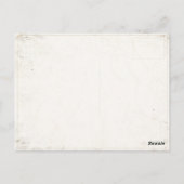 Briefkaart met de vlag van Zwitserland in nood (Achterkant)