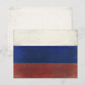 Briefkaart met de vuile  vlag uit Rusland (Voorkant / Achterkant)
