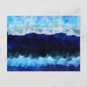 Briefkaart met digitale golfkunst (Voorkant)