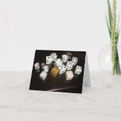 briefkaart met dobbelstenen (Voorkant)