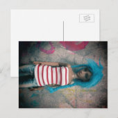 Briefkaart met dolle-bobie-dolk in Azië (Voorkant / Achterkant)