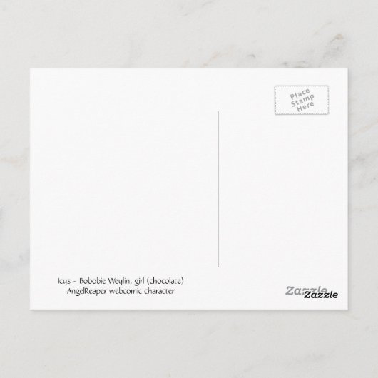 Briefkaart met dolle-bobie-dolk in Azië (Achterkant)