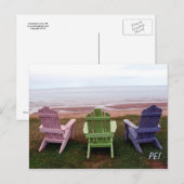 Briefkaart met drie stoelen (Voorkant / Achterkant)