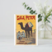 briefkaart met dromedary antiek stijl (Staand voorkant)