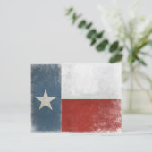 Briefkaart met  druk op de Texas vlag (Staand voorkant)
