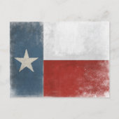 Briefkaart met  druk op de Texas vlag (Voorkant)