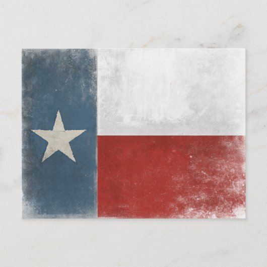 Briefkaart met  druk op de Texas vlag (Voorkant)