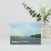 Briefkaart met dubbele regenboog (Staand voorkant)