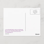 Briefkaart met dubbele regenboog (Achterkant)
