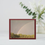 Briefkaart met dubbele regenboog (Staand voorkant)