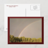 Briefkaart met dubbele regenboog (Voorkant / Achterkant)