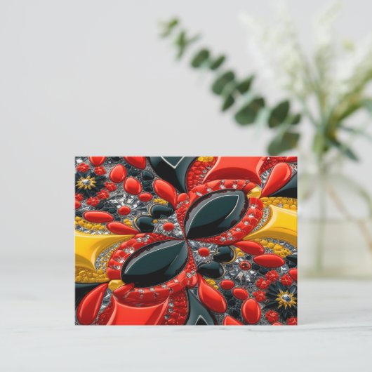 Briefkaart met Duitsland Kleuren Design (Staand voorkant)