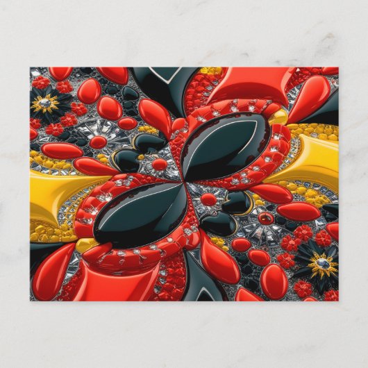 Briefkaart met Duitsland Kleuren Design (Voorkant)