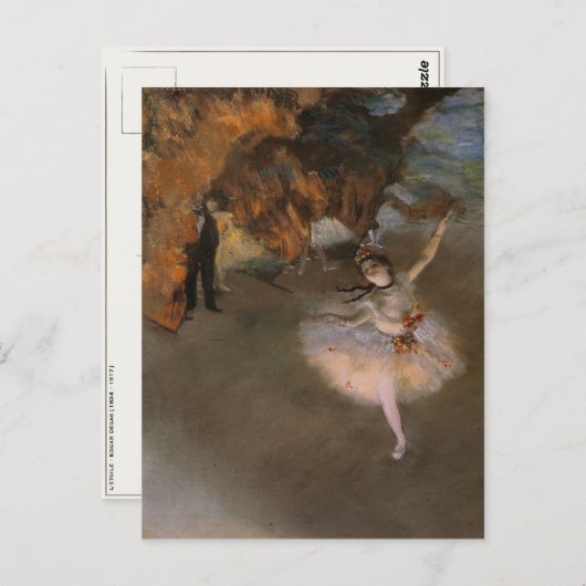 Briefkaart met Edgar Degas schilderen (Voorkant / Achterkant)