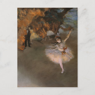 Briefkaart met Edgar Degas schilderen