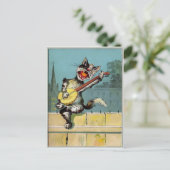  Briefkaart met één kat (Staand voorkant)