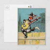  Briefkaart met één kat (Voorkant / Achterkant)