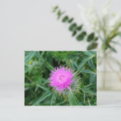 Briefkaart met een levendige dichting. (Staand voorkant)