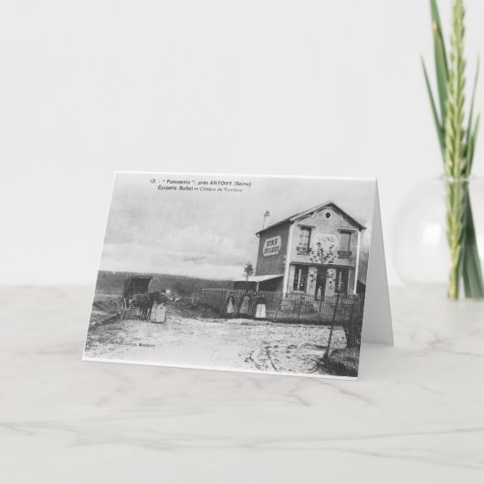 Briefkaart met een 'Panorama' bij Antony (Voorkant)
