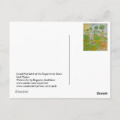 Briefkaart met een postzegel op het achtereind van (Achterkant)