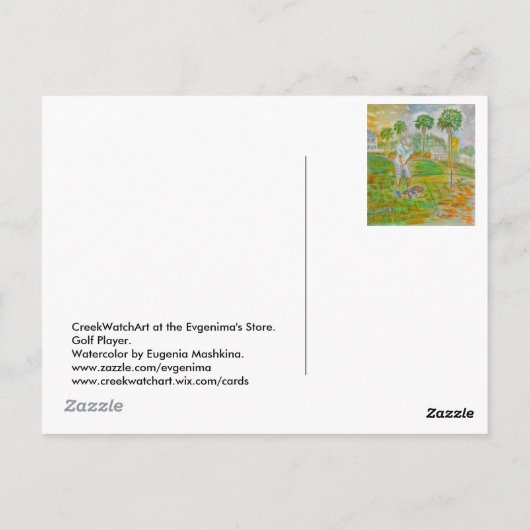 Briefkaart met een postzegel op het achtereind van (Achterkant)