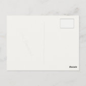 Briefkaart met een rokerende schedel (Achterkant)
