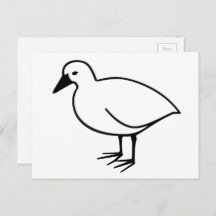 Briefkaart met eigen vogel in kleur