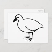 Briefkaart met eigen vogel in kleur (Voorkant / Achterkant)